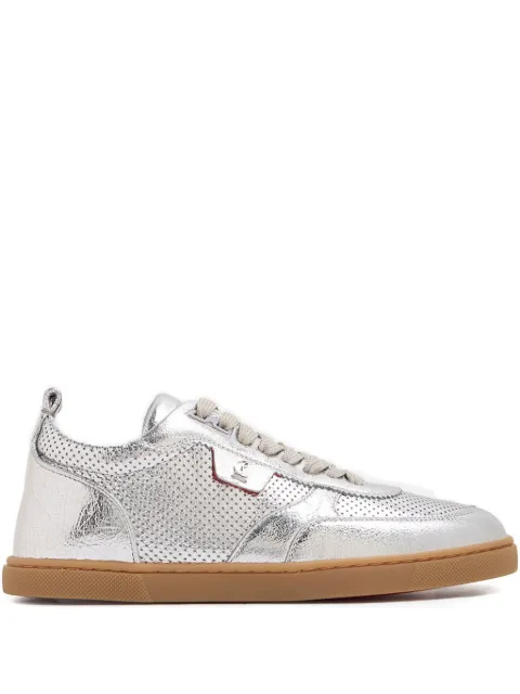 Christian Louboutin perforated leather trainers