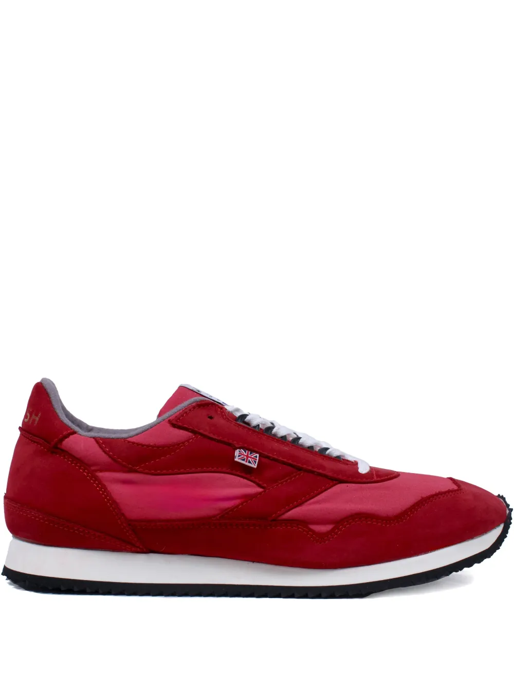 Walsh suede-panel sneakers Red