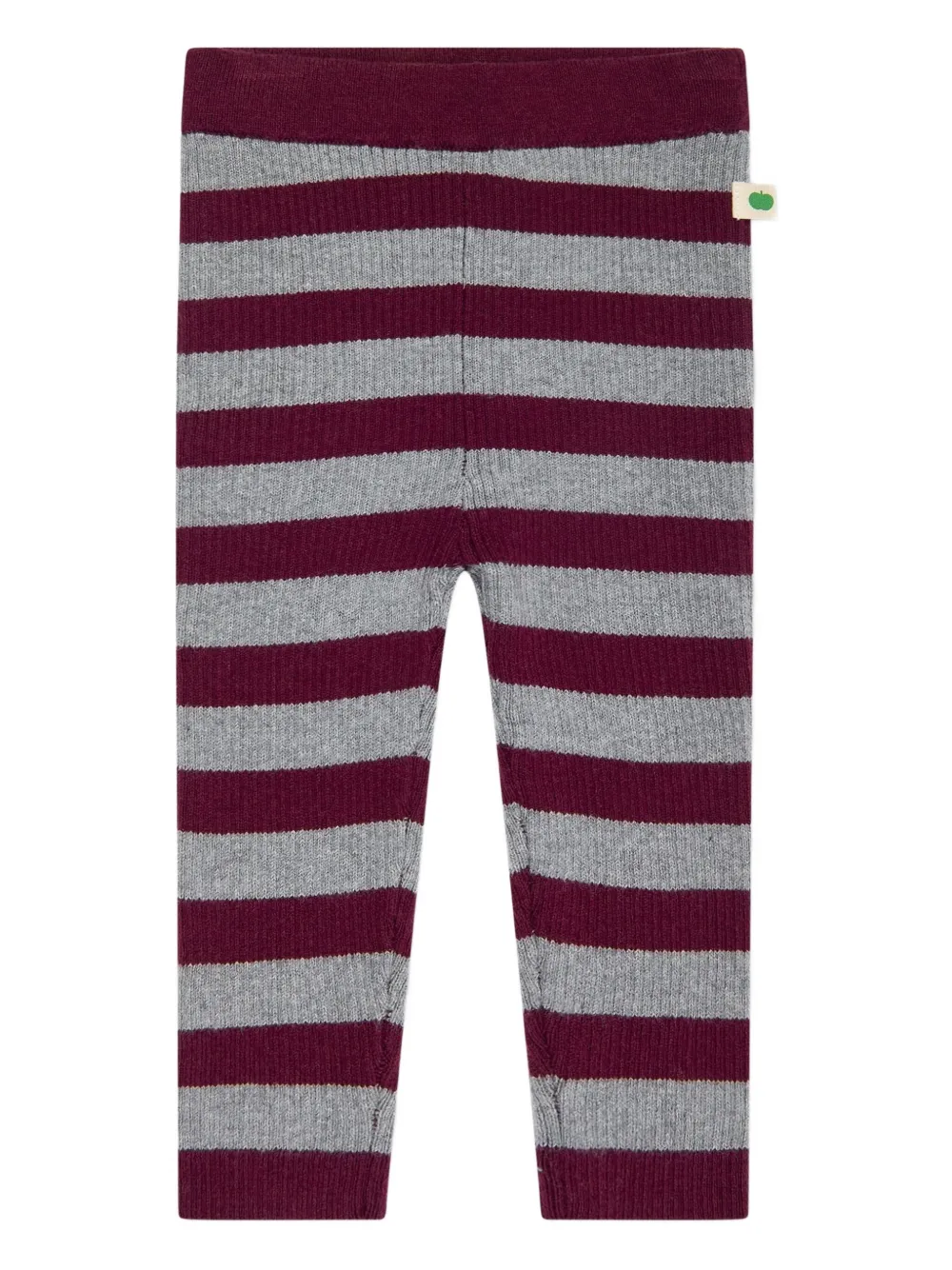 The Bonnie Mob Kids Perry gestreepte geribbelde broek Grijs