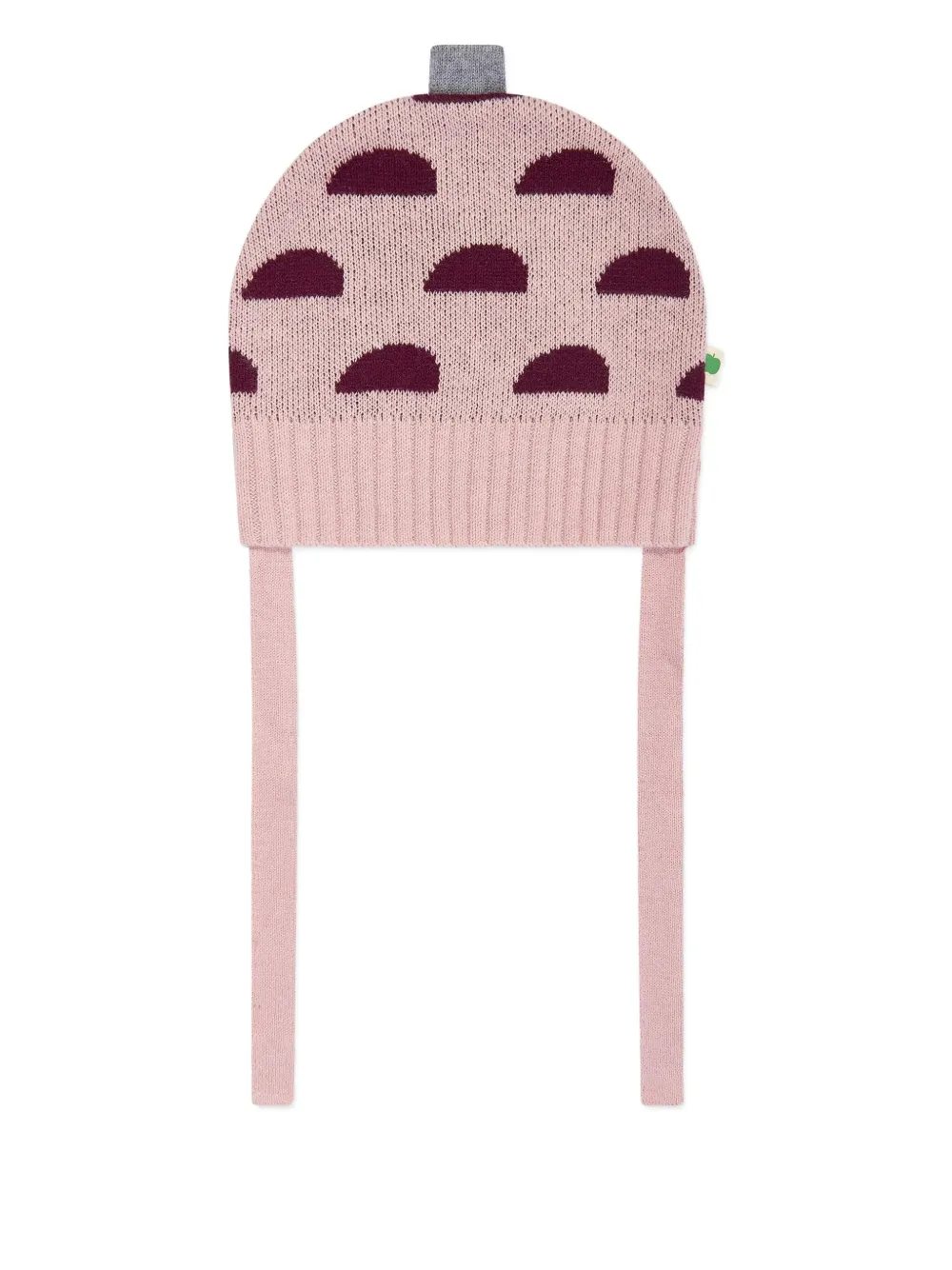 The Bonnie Mob Kids Pippin half-moon patterned hat - Roze