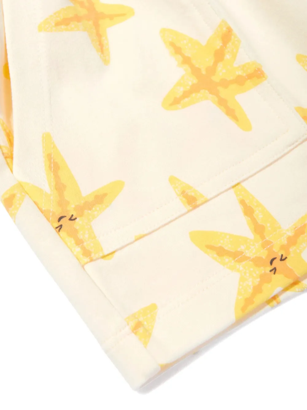 The Bonnie Mob Kids Coley shorts met zeesterprint Geel