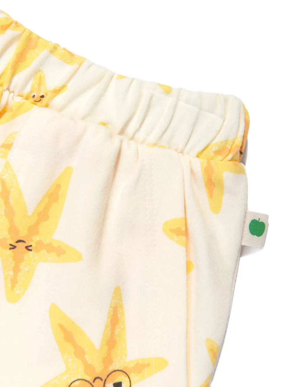 The Bonnie Mob Kids Coley shorts met zeesterprint Geel