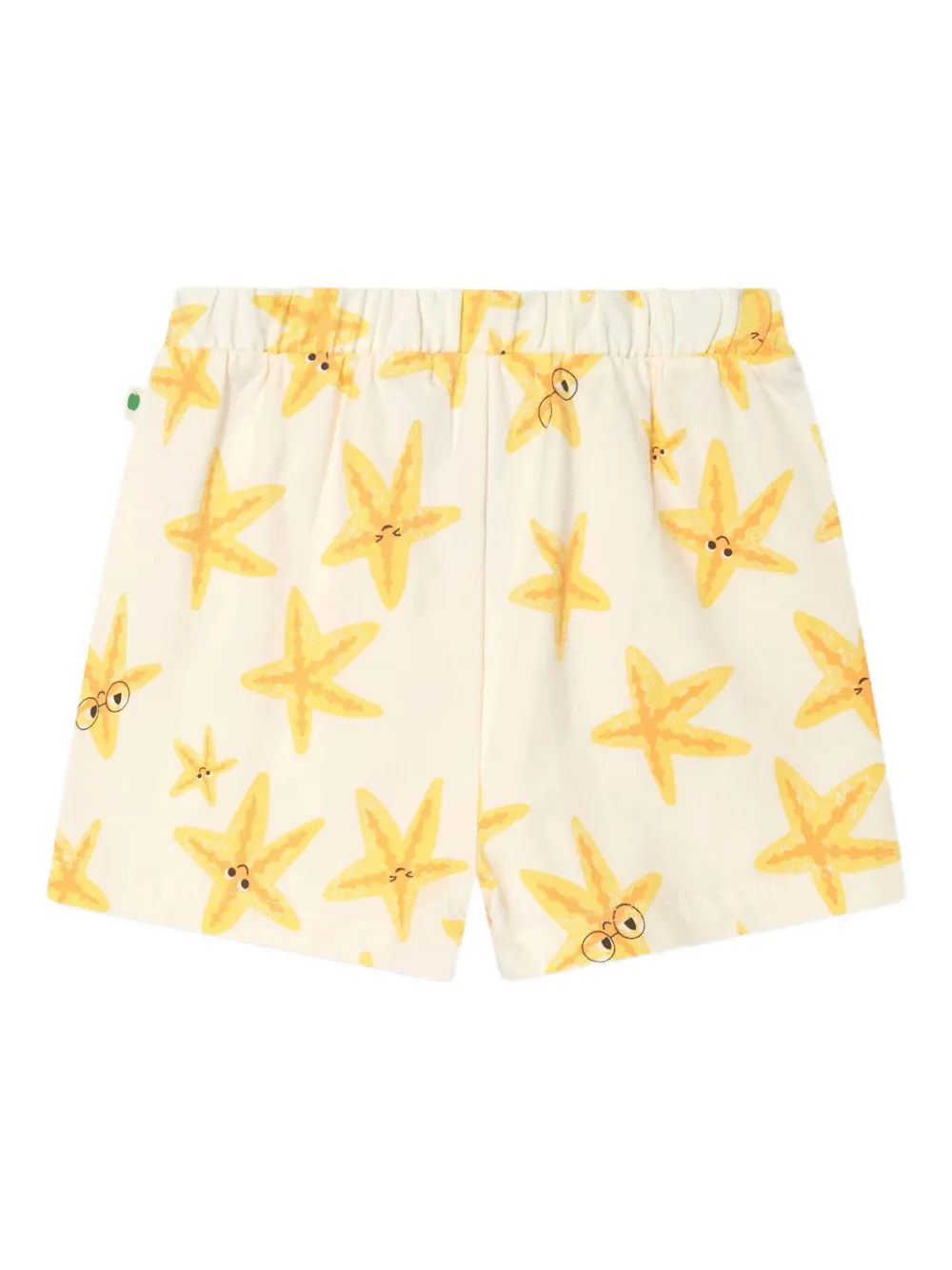 The Bonnie Mob Kids Coley starfish-print shorts - Geel