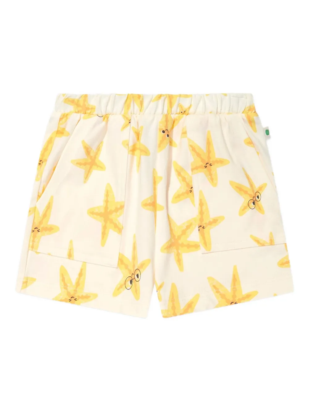 The Bonnie Mob Kids Coley starfish-print shorts - Giallo