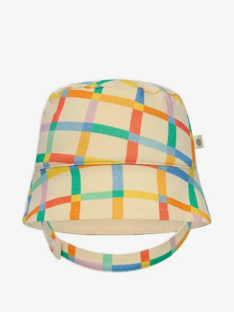 The Bonnie Mob Kids Miso checked bucket hat