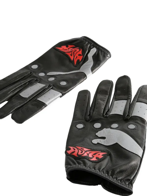 Puma Racing Gloves Puma Riding Gloves PUMA X A$AP ROCKY Logo Gloves Black  FARFETCH UK