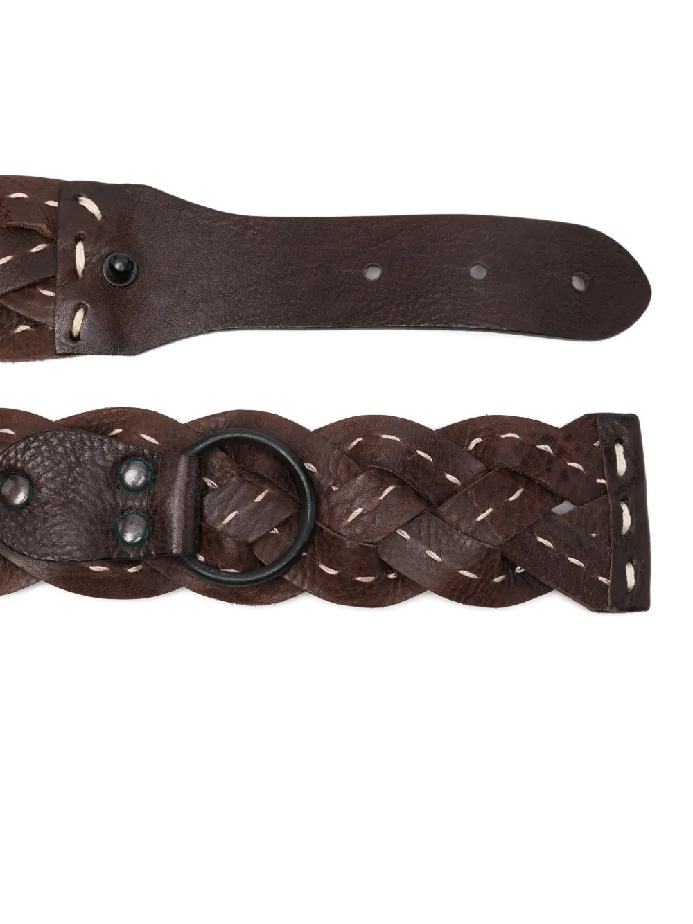 Romeo Gigli Pre-Owned 1990s braided leather belt | Image 2