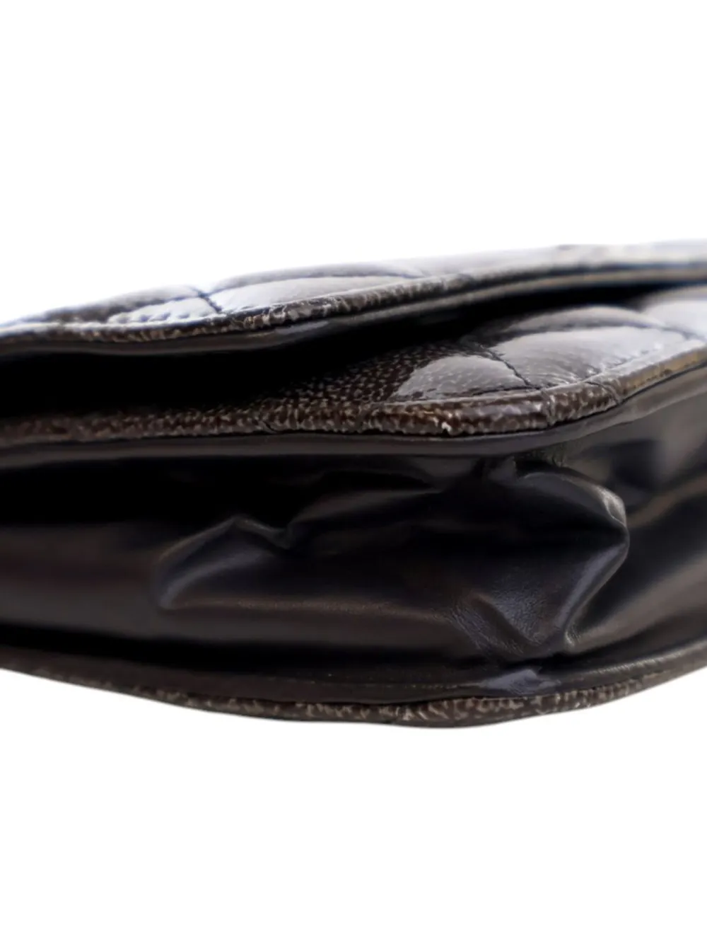 CHANEL Pre-Owned 2014 CC Quilted Shiny Crumpled Calfskin Wallet on Chain crossbody bag | Pre-Owned | Image 2