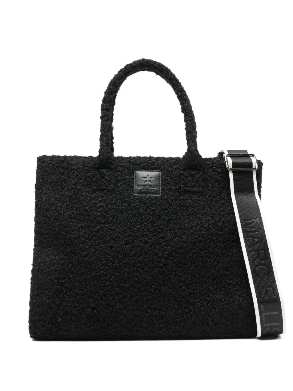 Marc Ellis Faux-fur Cross Body Bag In Black