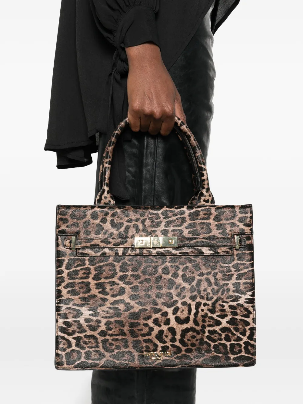 Marc Ellis Leopard-print Tote Bag In Brown