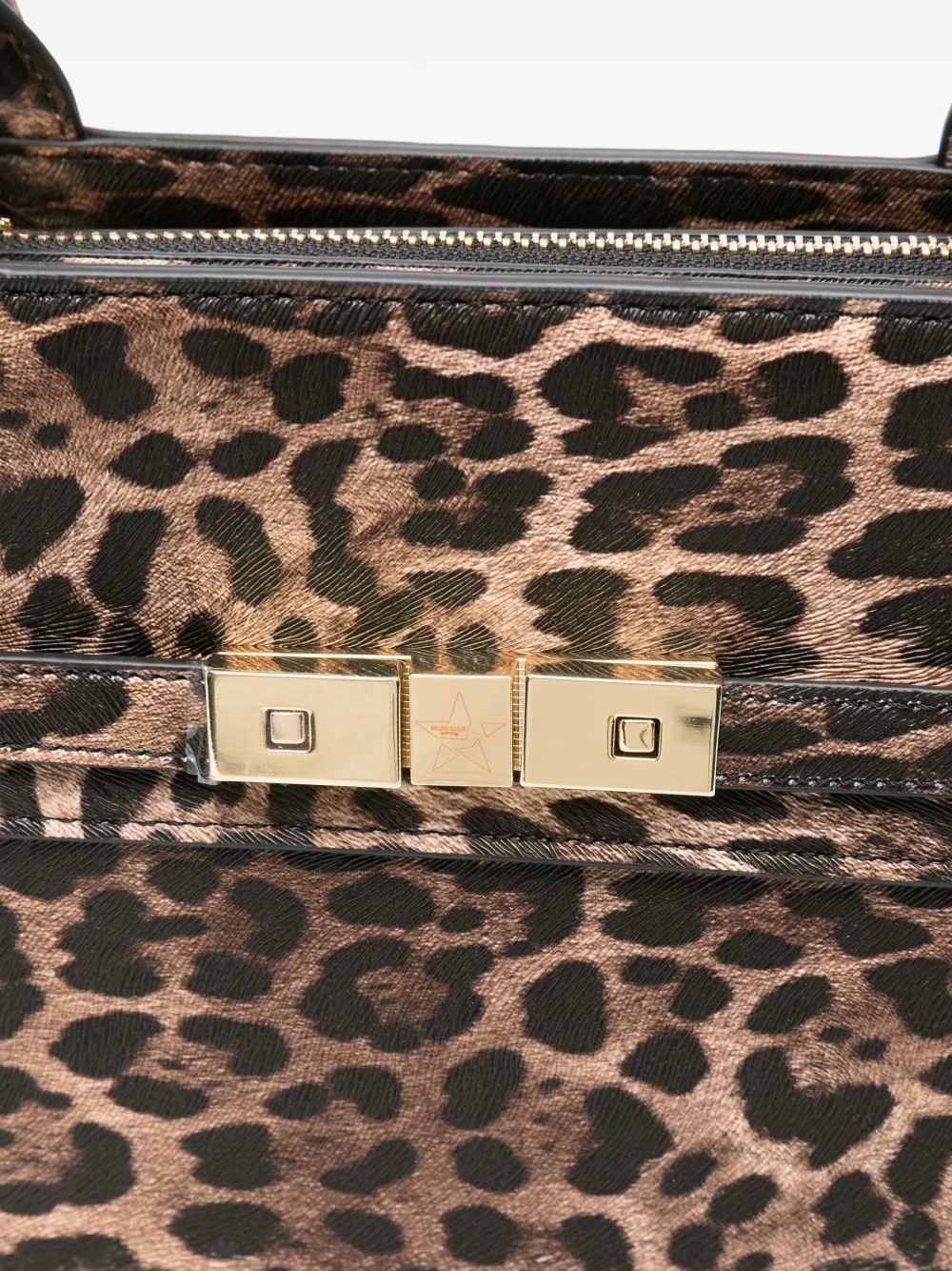 Marc Ellis Leopard-print Tote Bag In Brown