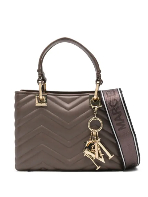 Marc Ellis quilted logo-charm cross body bag