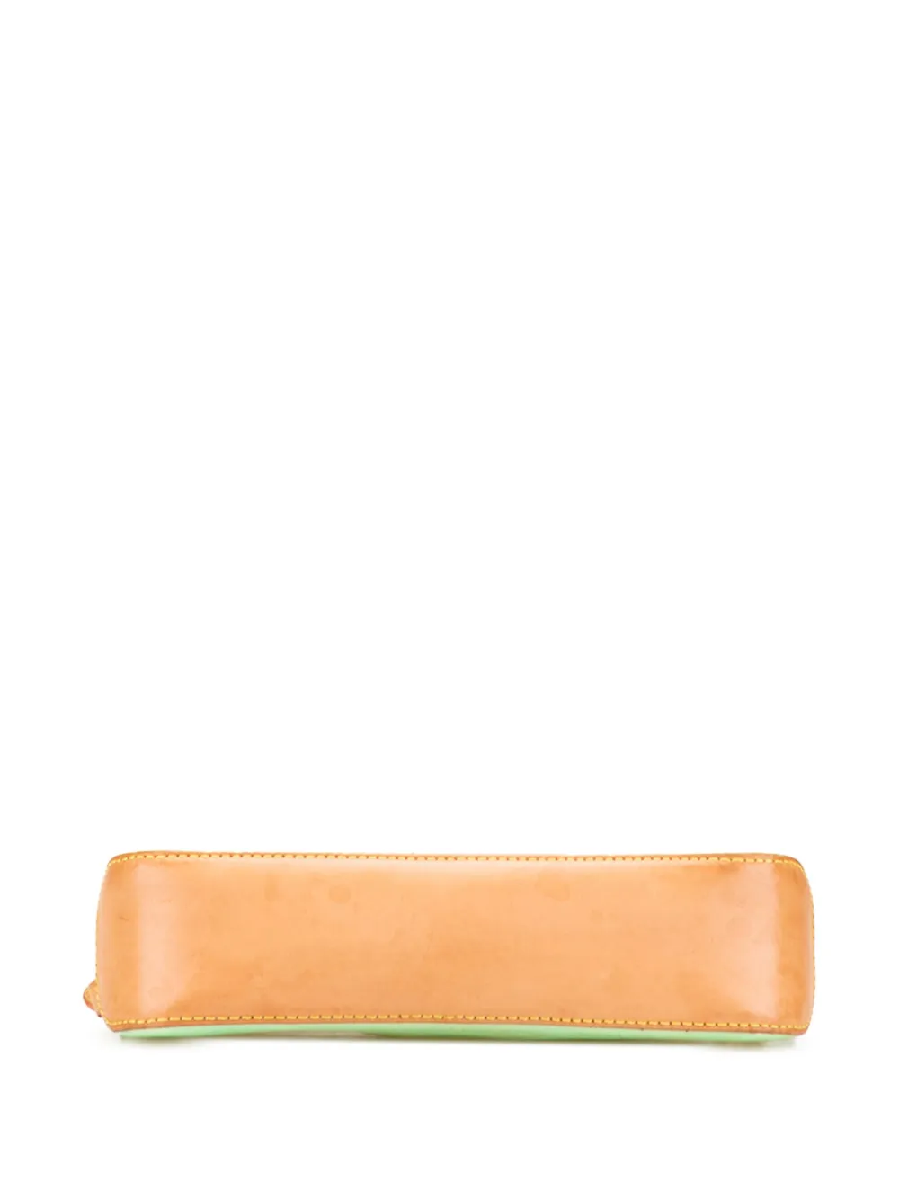 Pre-owned Louis Vuitton 2004 Monogram Vernis Mallory Square Shoulder Bag In Green