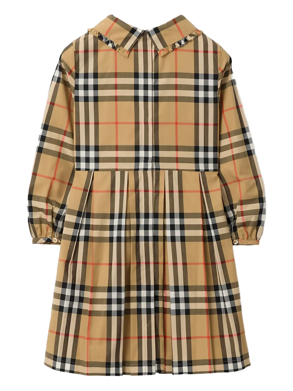 Burberry Kids Geruite jurk - Beige