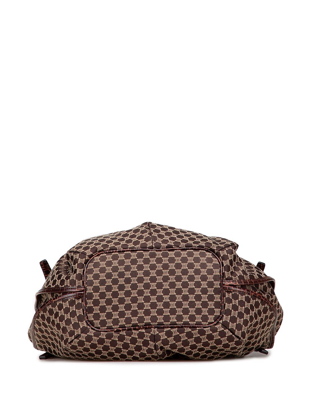 Pre-owned Celine 2008 Macadam Canvas Bittersweet Hobo Bag In Brown