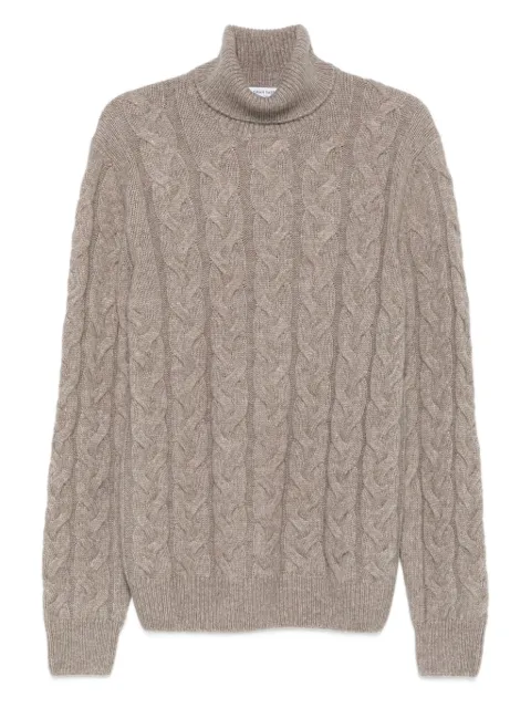 Gran Sasso cable-knit roll-neck sweater