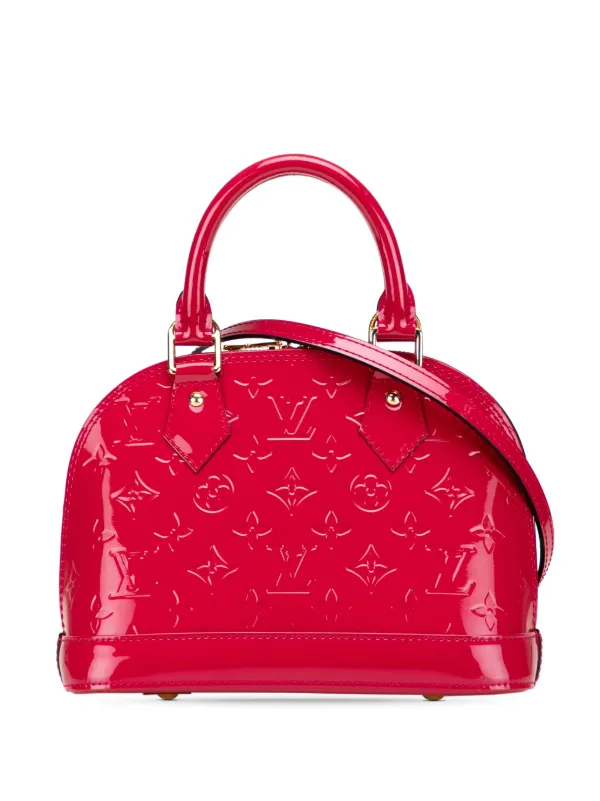 Louis Vuitton Pre-Owned 2014 Monogram Vernis Alma BB Satchel Red  FARFETCH IN