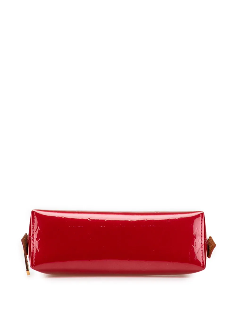 Pre-owned Louis Vuitton 2013 Monogram Vernis Cosmetic Pouch In Red