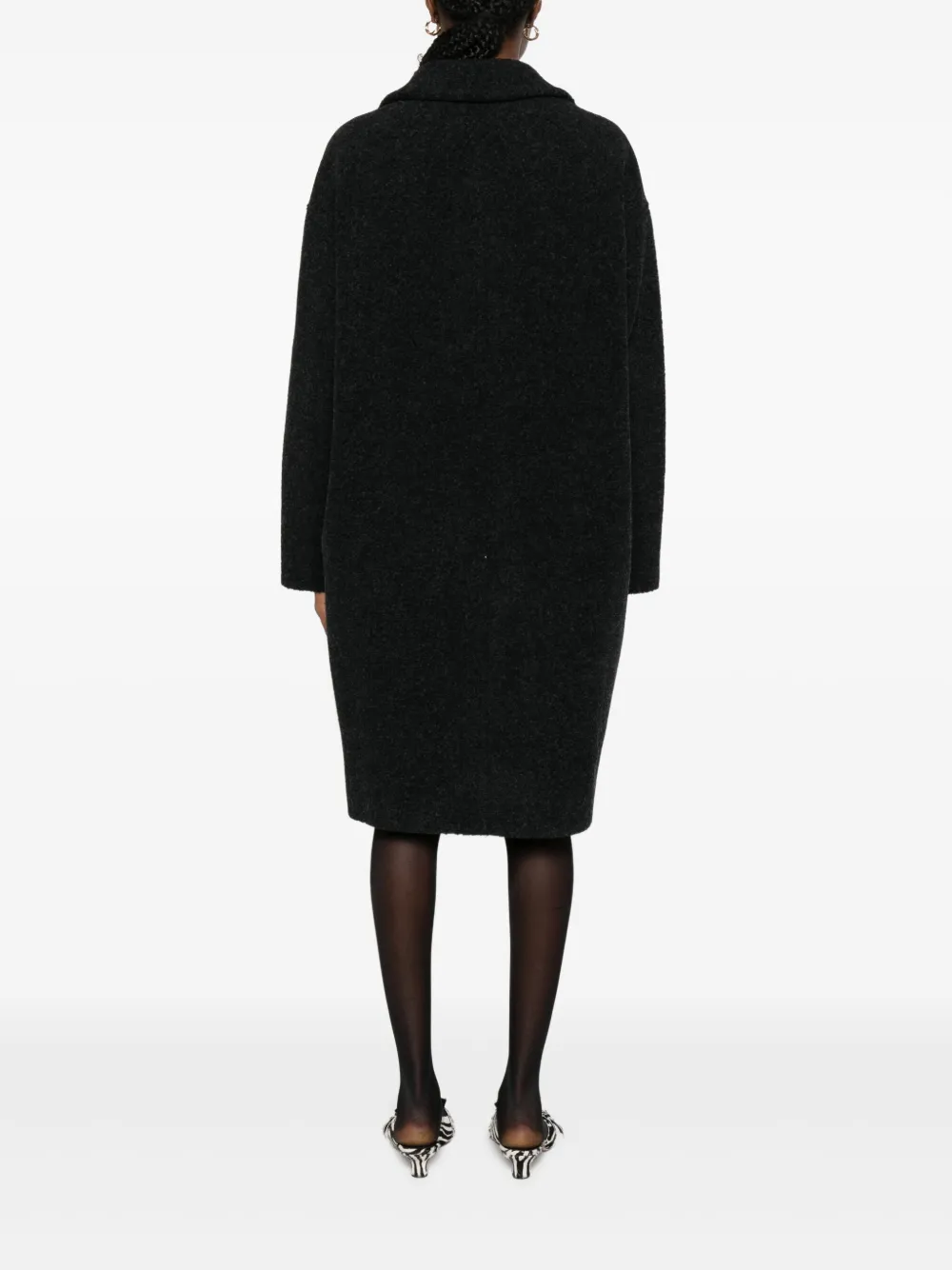 Harris Wharf London Jas met dubbele rij knopen Zwart