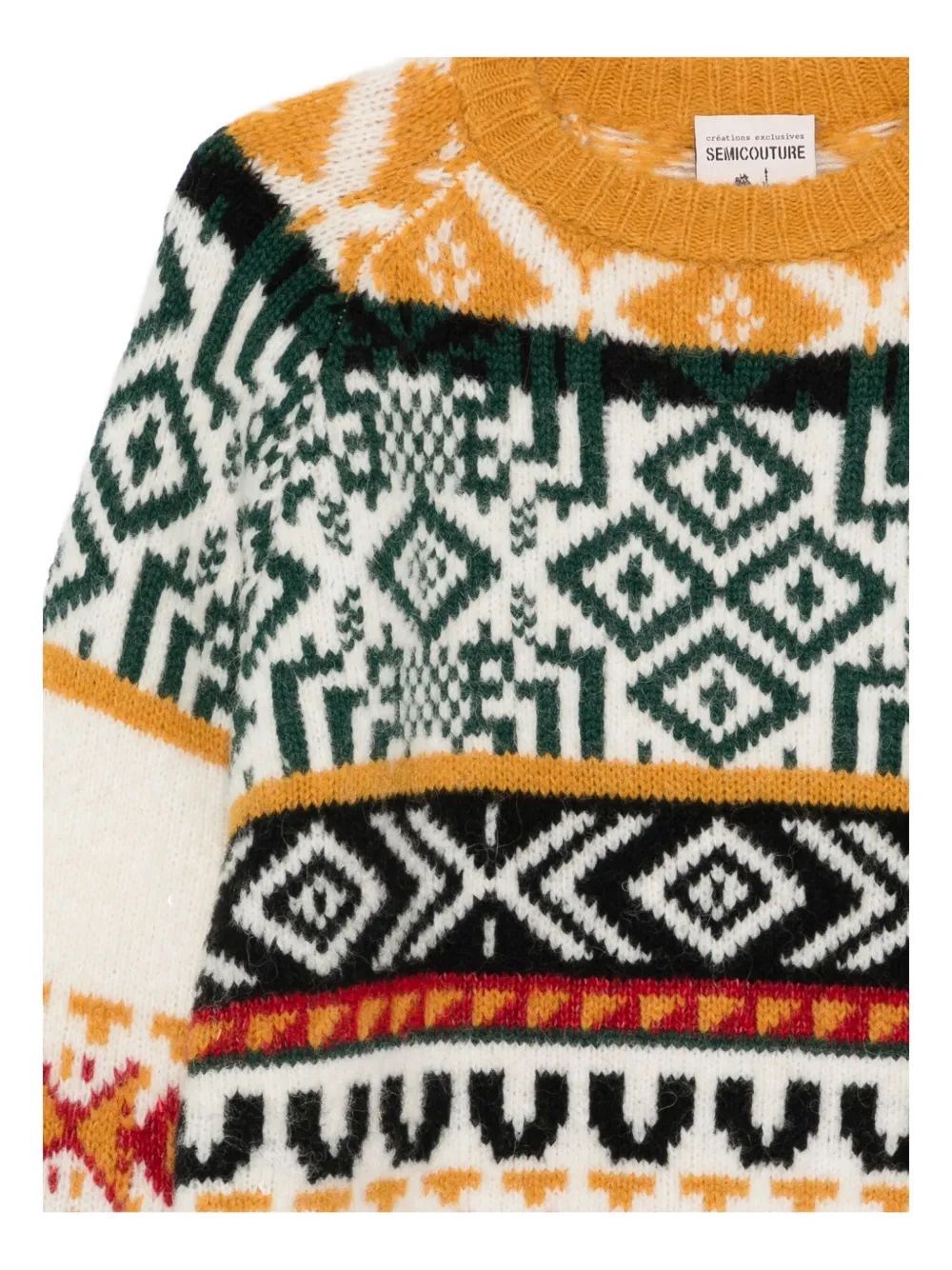 Semicouture Ottavio Wool Blend Jumper In Multi