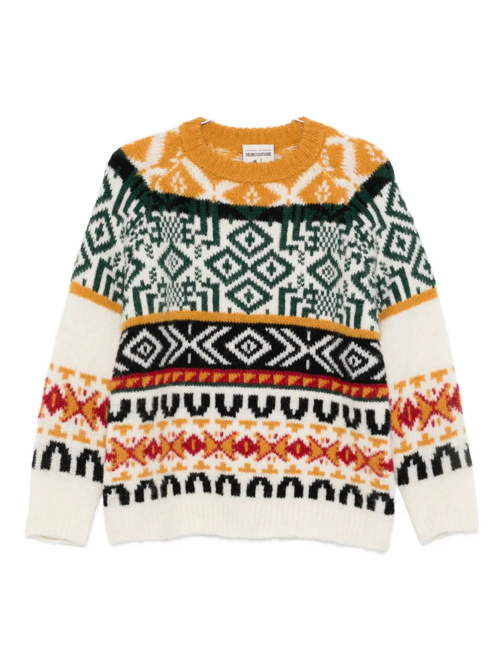 Semicouture Ottavio Wool Blend Jumper In Multi
