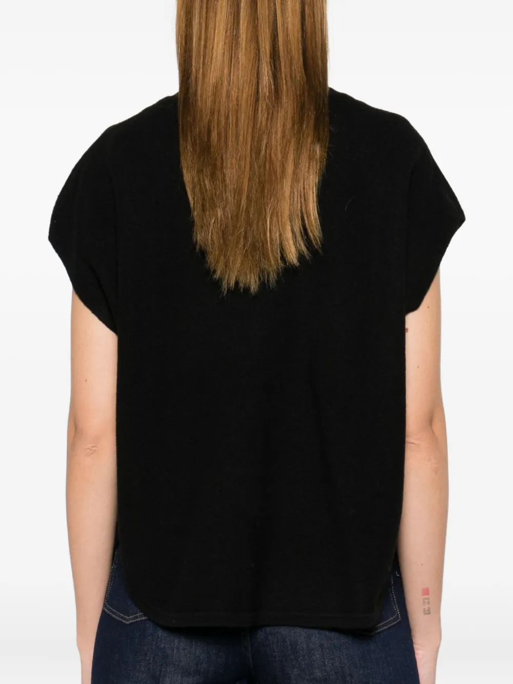 Semicouture Wool Vest In Black