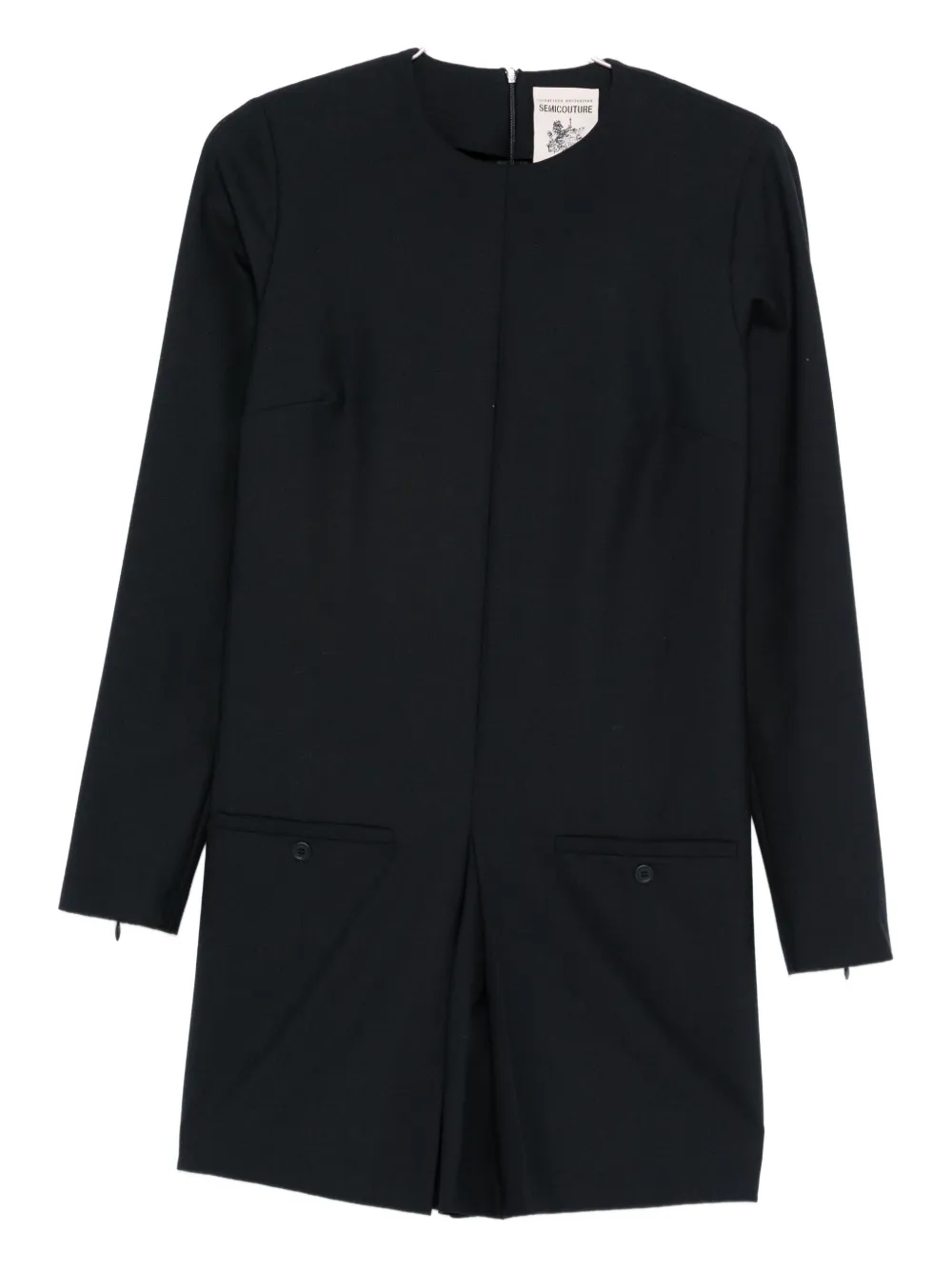 Semicouture Tailored Playsuit In Blue