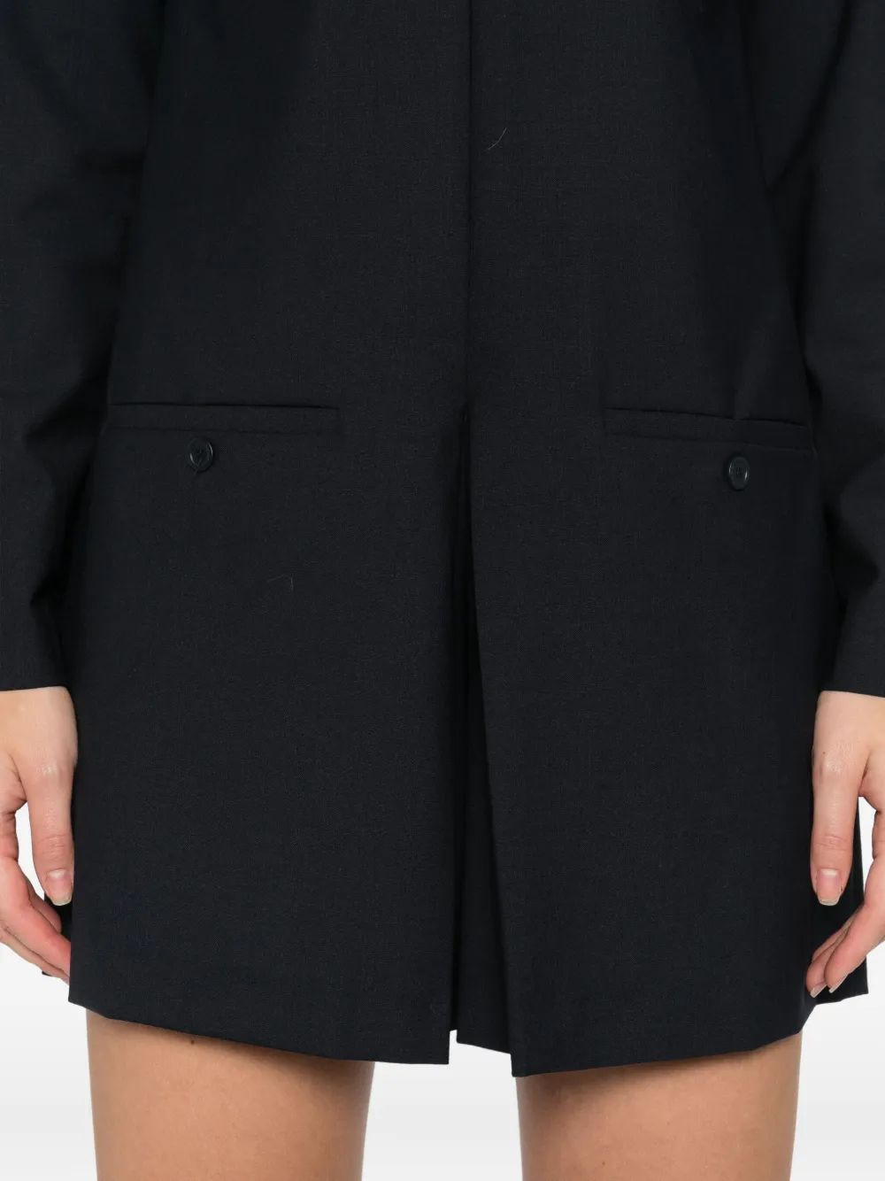 Semicouture Getailleerde playsuit Blauw