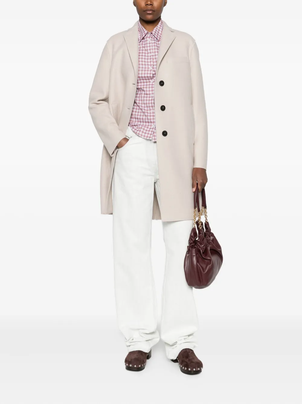 Harris Wharf London wool coat | Single Breasted Coats | Image 2