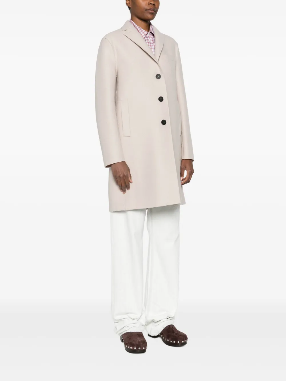 Harris Wharf London Wollen jas Beige