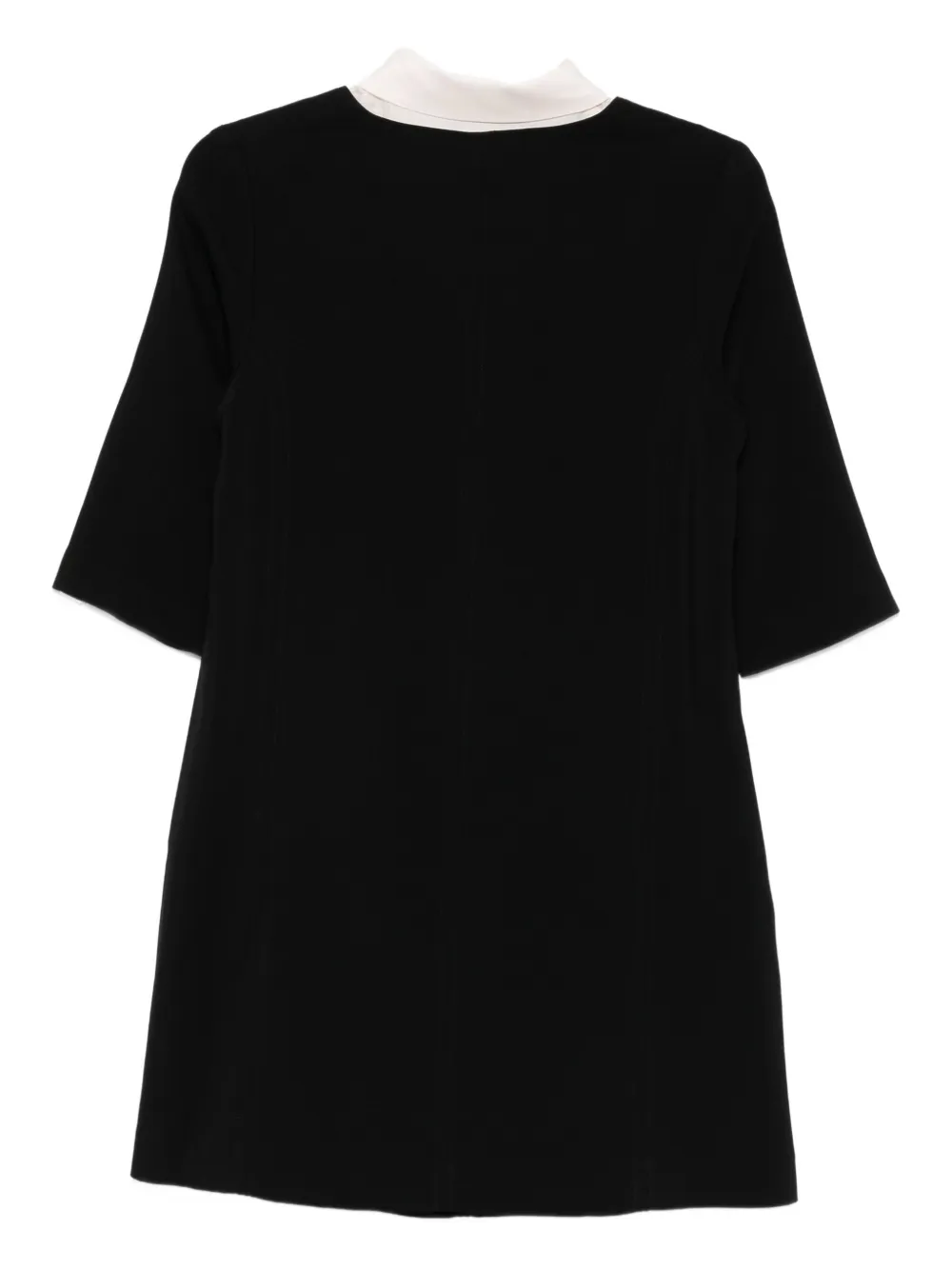 Semicouture v-neck midi dress - Zwart