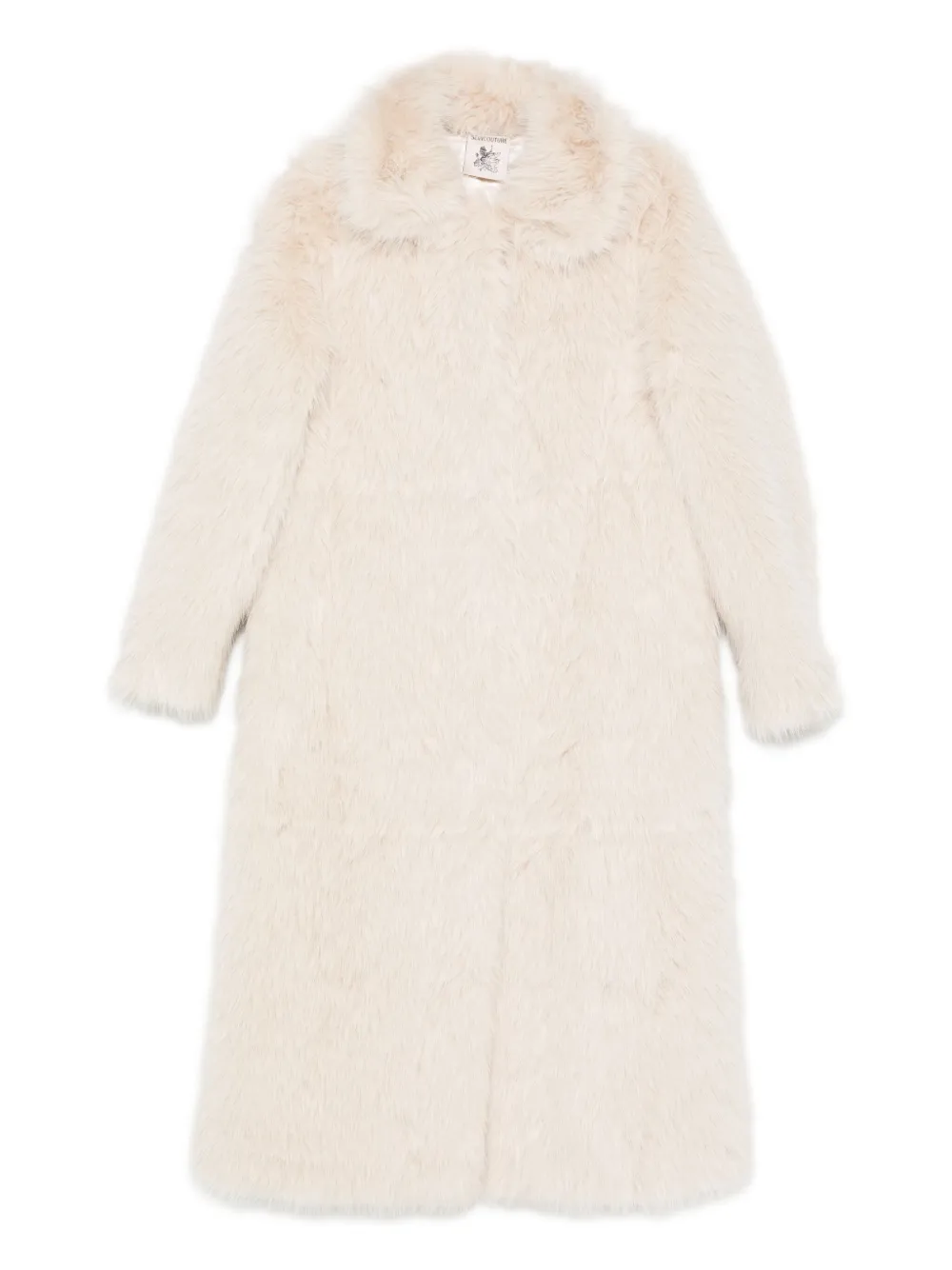 Semicouture faux-fur long-sleeved coat - Toni neutri
