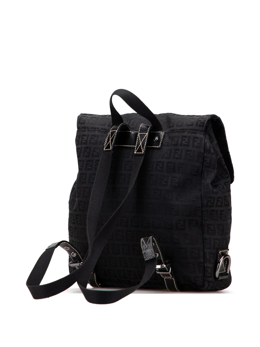 Fendi Pre-Owned 2000-2010 Zucchino canvas rugzak Zwart