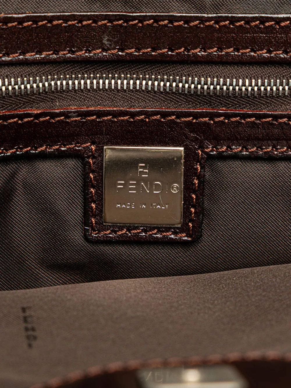 Pre-owned Fendi 2000-2010 Large Zucca Canvas Tote Bag In Brown