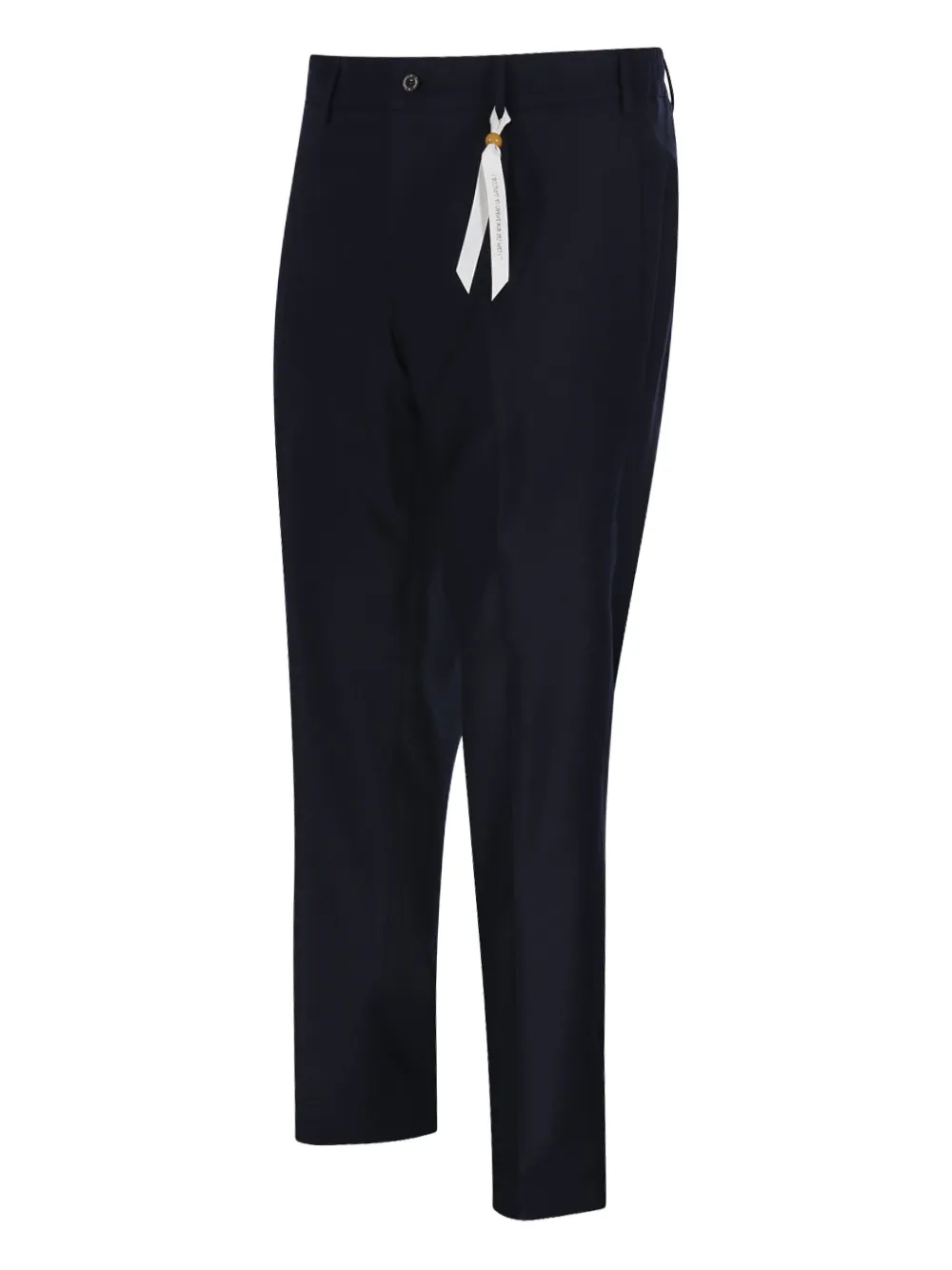 Santaniello Plooibroek met lintdetail Blauw