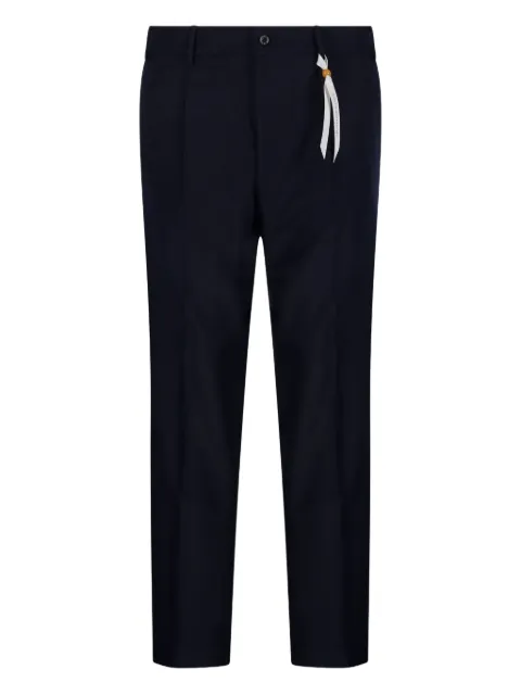 Santaniello pleated ribbon-detail trousers