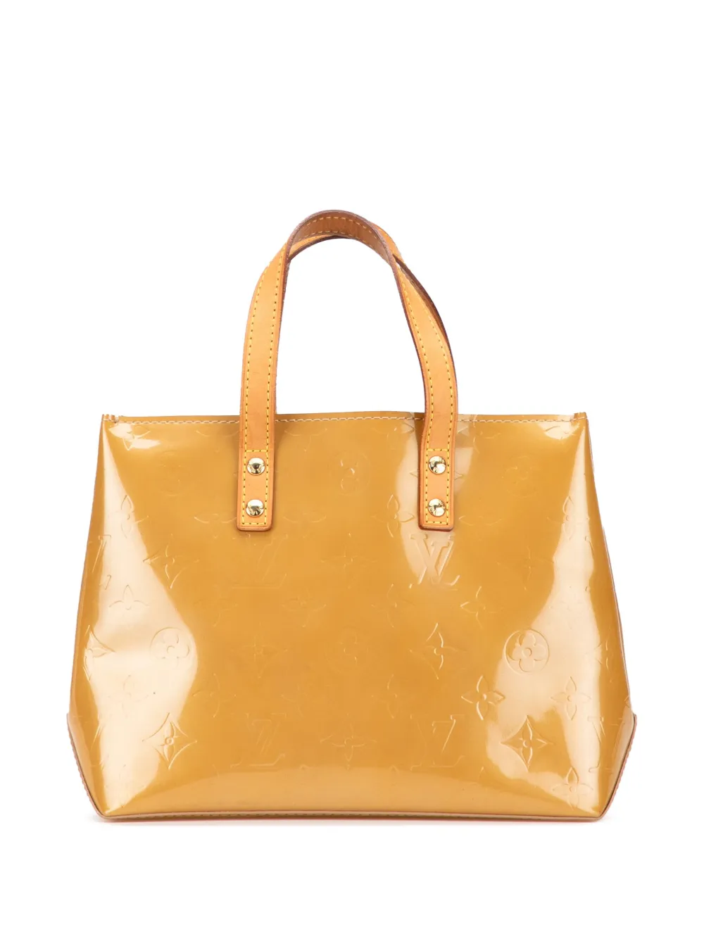 Louis Vuitton Pre-Owned 2006 モノグラム ヴェルニ リード PM ハンドバッグ - イエロー Louis Vuitton Pre-Owned 2006 モノグラム ヴェルニ リード PM ハンドバッグ - イエロー
