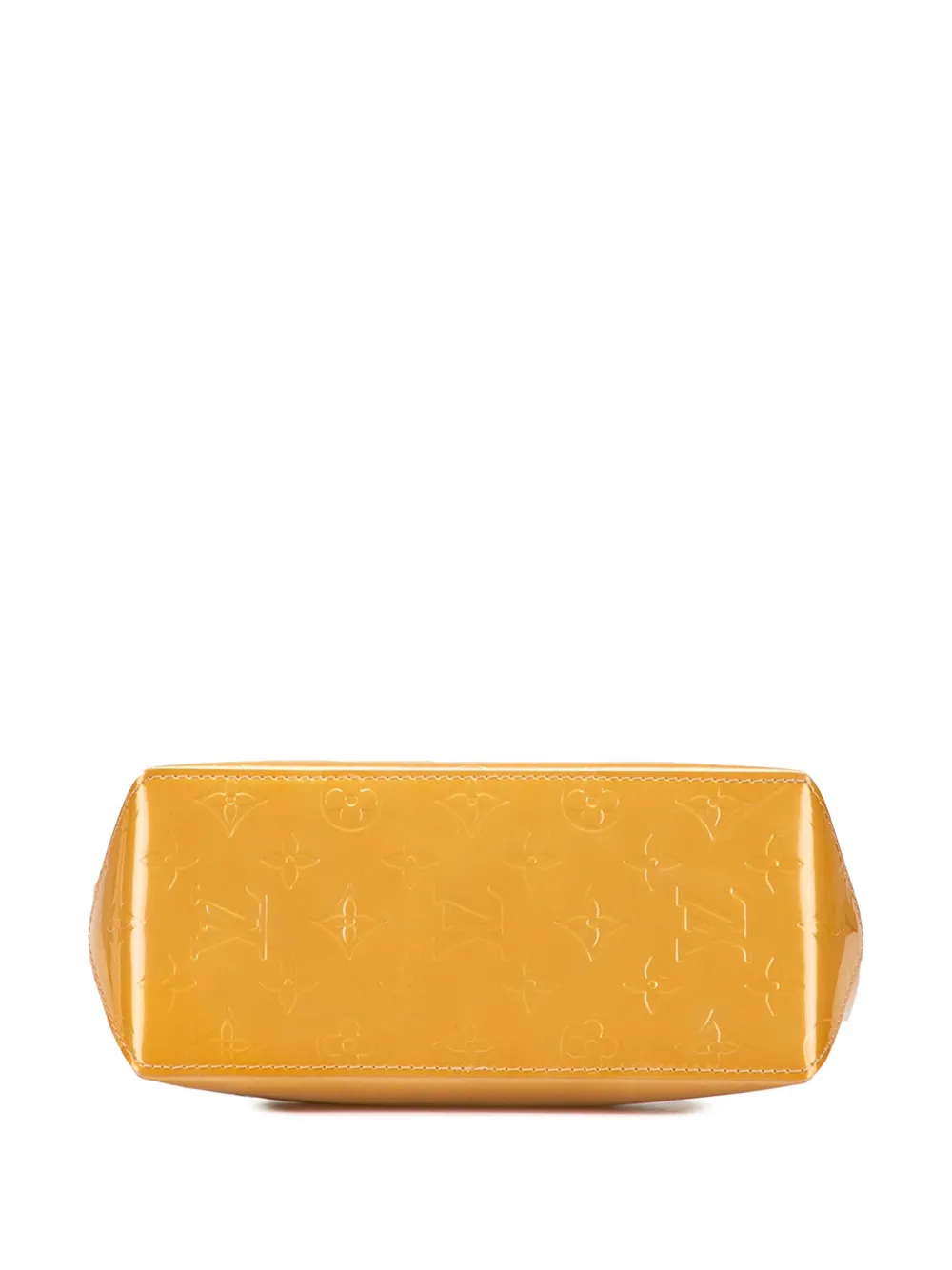 Pre-owned Louis Vuitton 2006 Monogram Vernis Reade Pm Handbag In Yellow