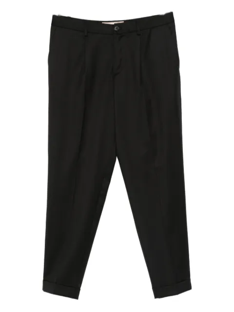 BONHEUR pleated cuffed trousers