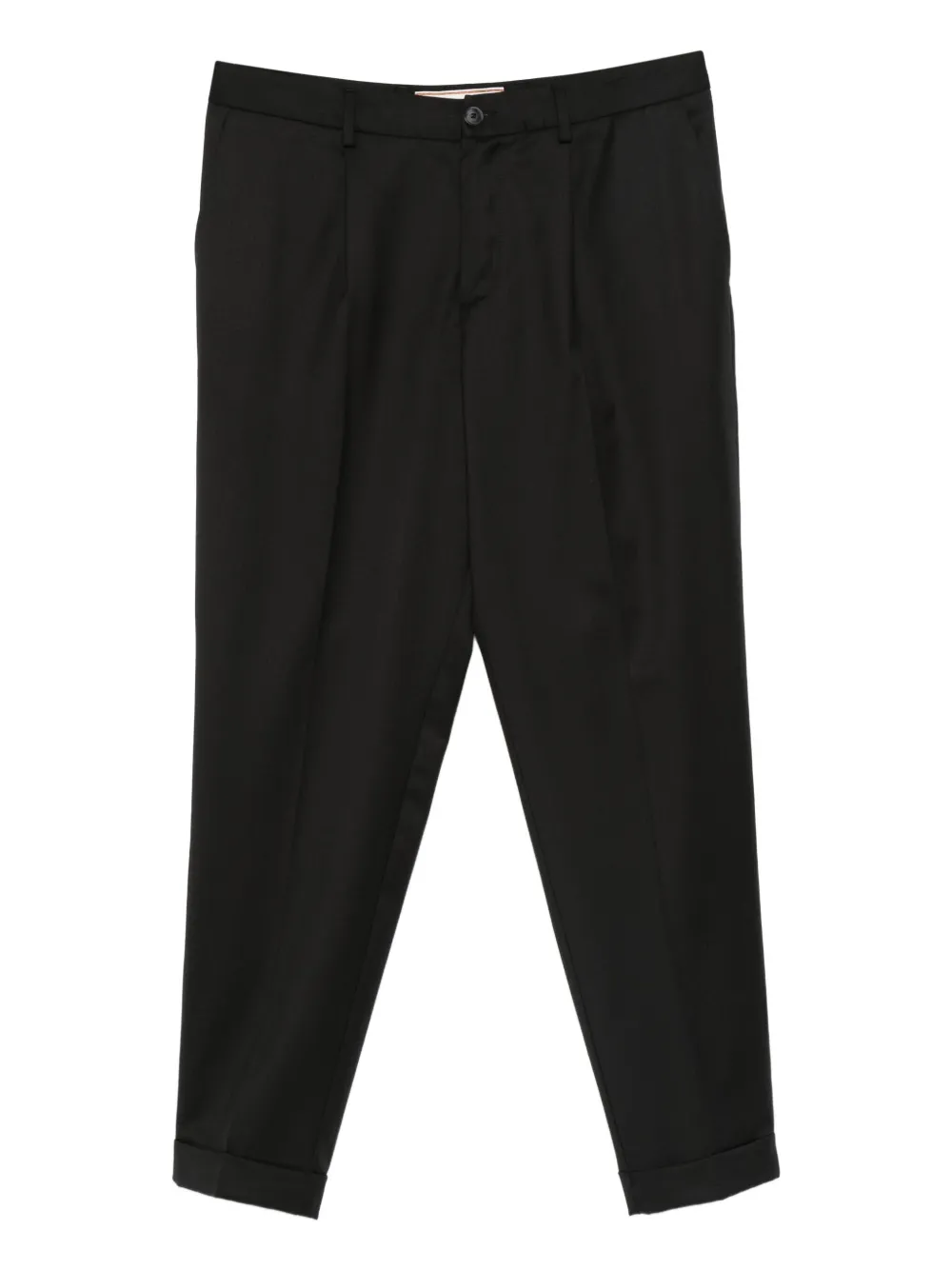 BONHEUR pleated cuffed trousers | Black | Image 1