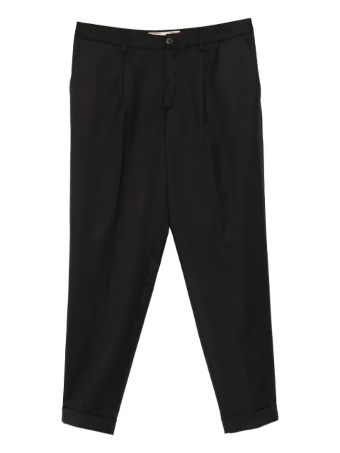 BONHEUR pleated cuffed trousers