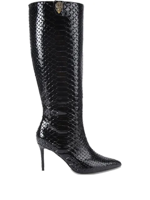 Kurt Geiger London 85mm Belgravia snake print boots