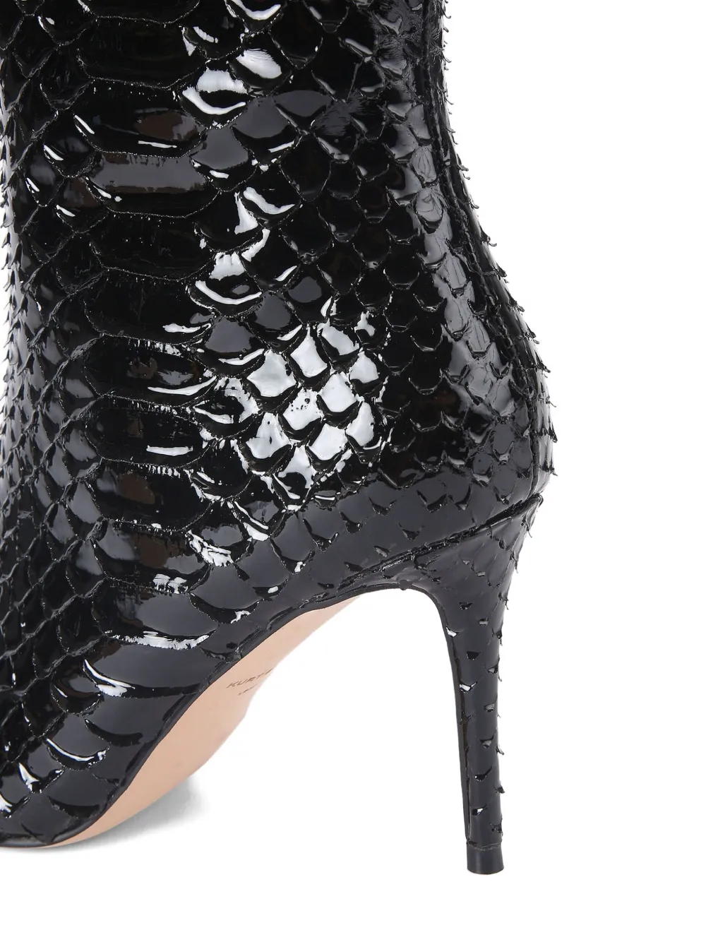 Kurt Geiger London 85 mm Belgravia laarzen met slangenprint Zwart