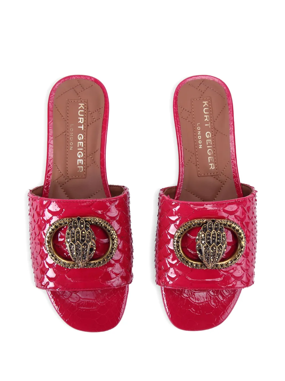 Kurt Geiger London Chelsea sandalen met gesp Roze
