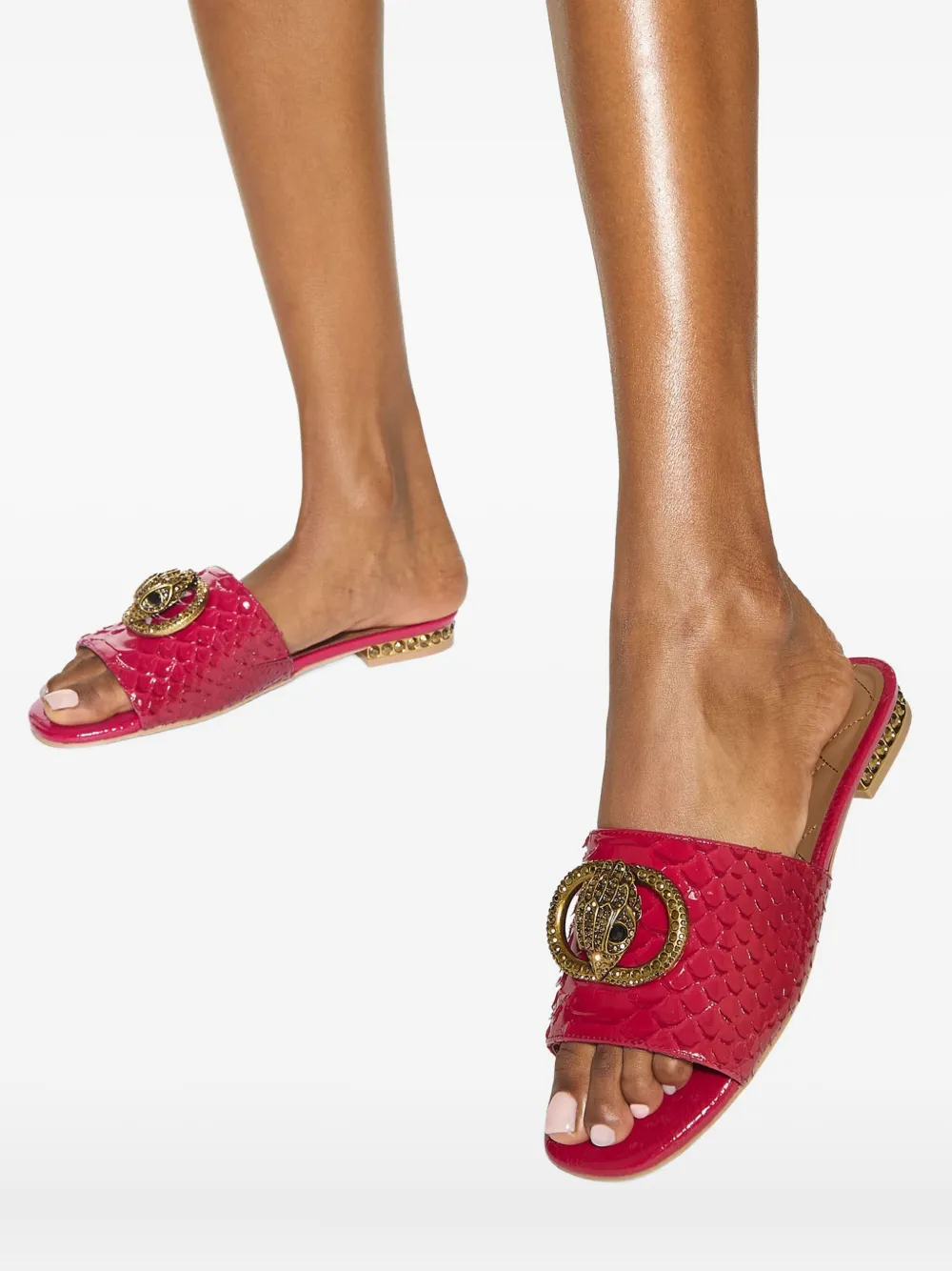 Kurt Geiger London Chelsea sandalen met gesp Roze
