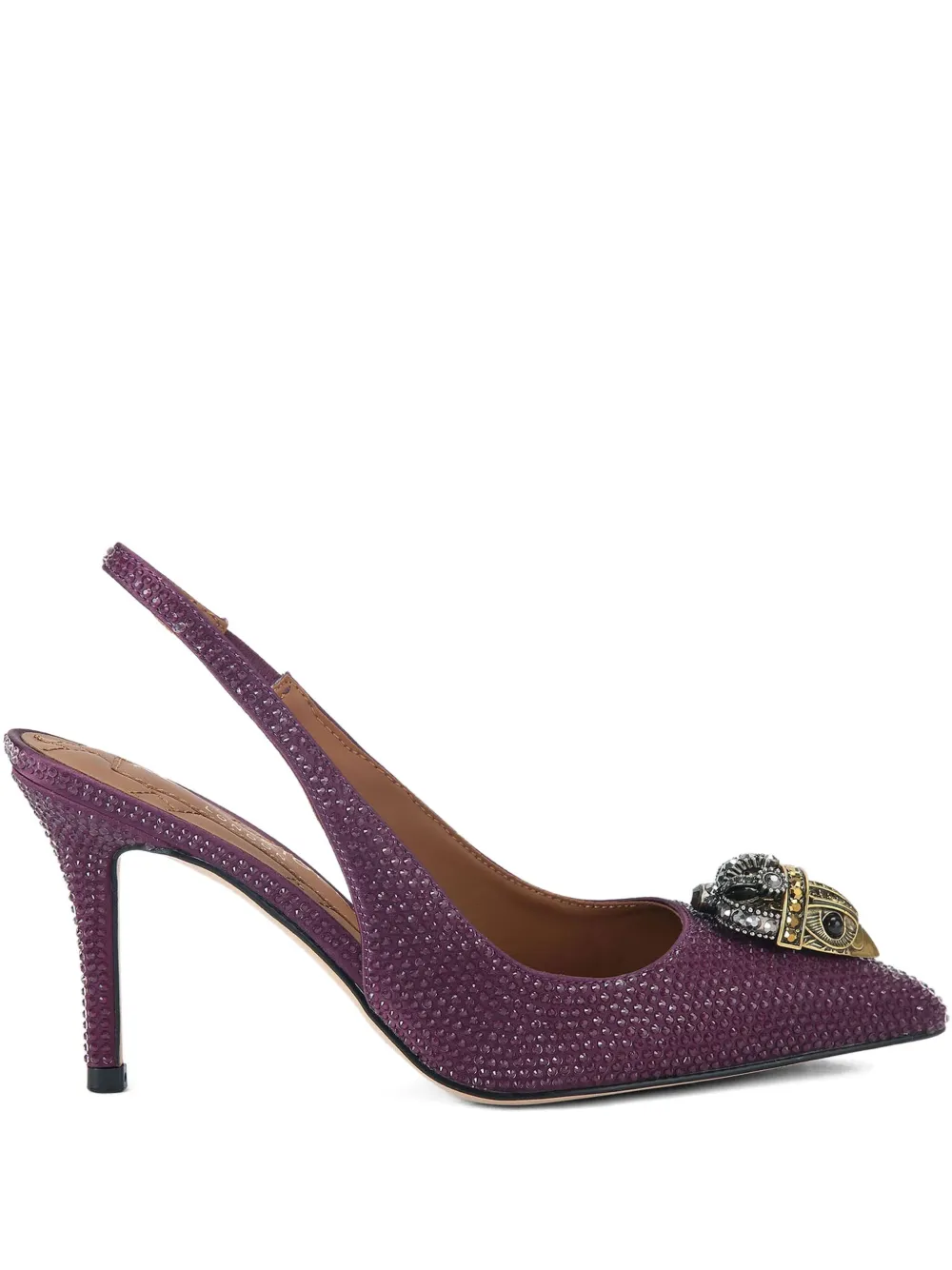 Kurt Geiger 85mm Belgrava High Sling Embellished High-heeled Pumps In Pink