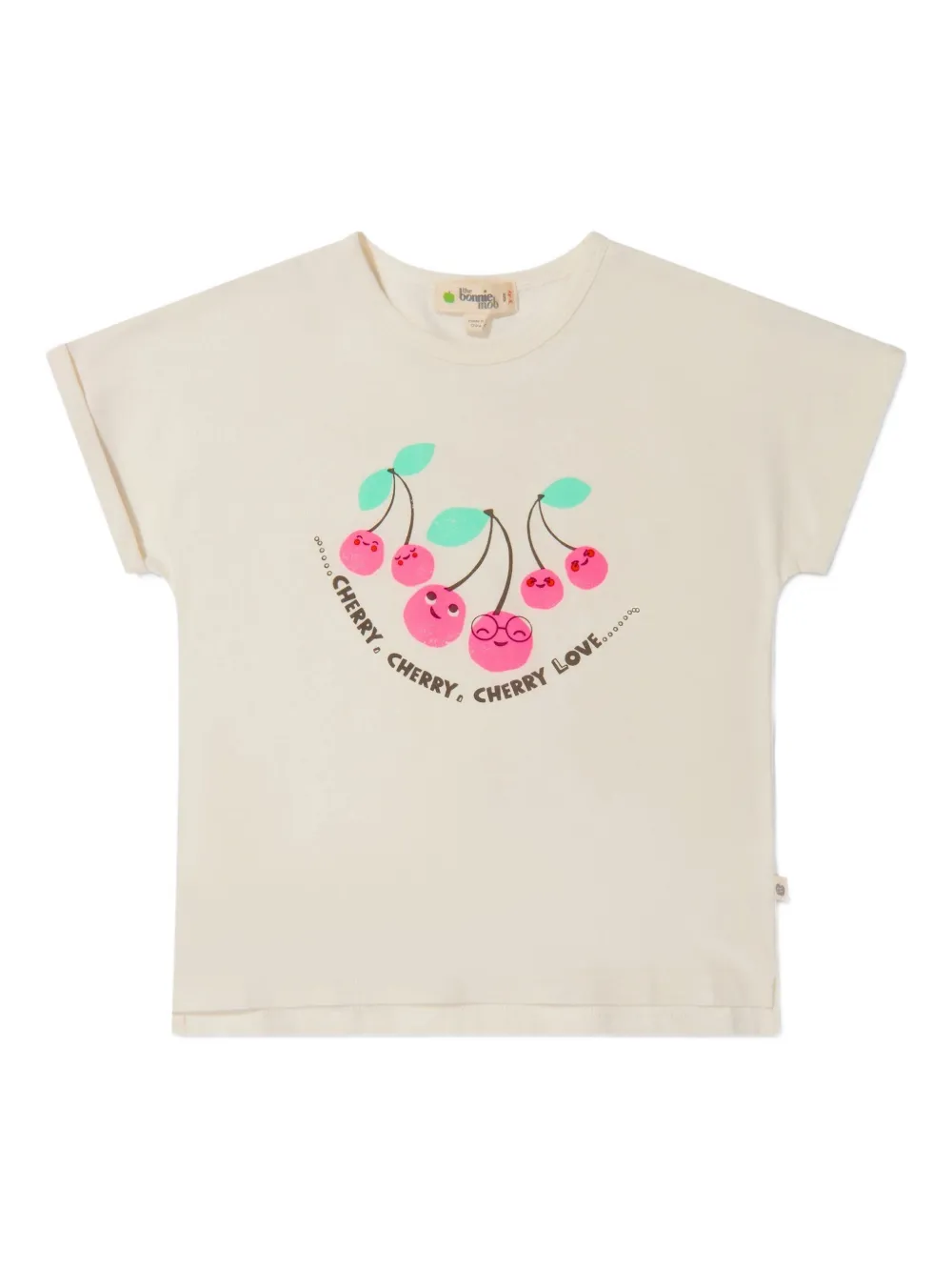 The Bonnie Mob Kids playera con cerezas estampadas | neutro | Image 1