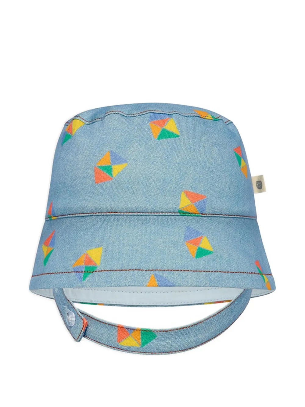 The Bonnie Mob Kids Miso geometric-print bucket hat - ブルー The Bonnie Mob Kids Miso geometric-print bucket hat - ブルー