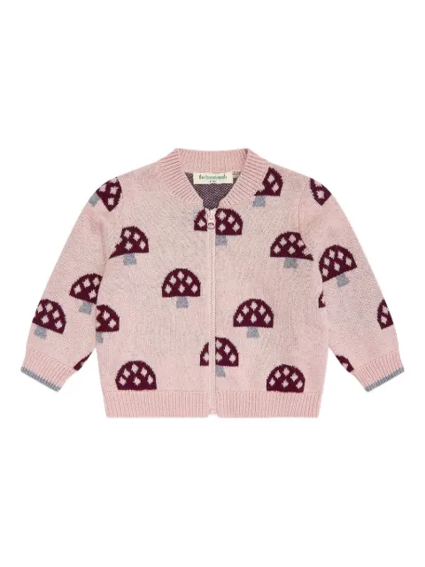 The Bonnie Mob Kids Shroom zip-up cardigan