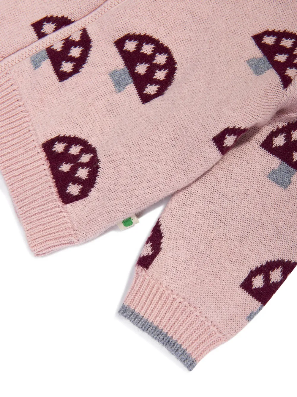 The Bonnie Mob Kids Shroom vest met rits Roze